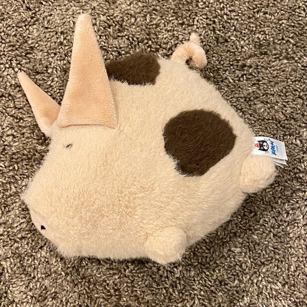 Jellycat Cream and Brown Plush Pig small around 6 inch